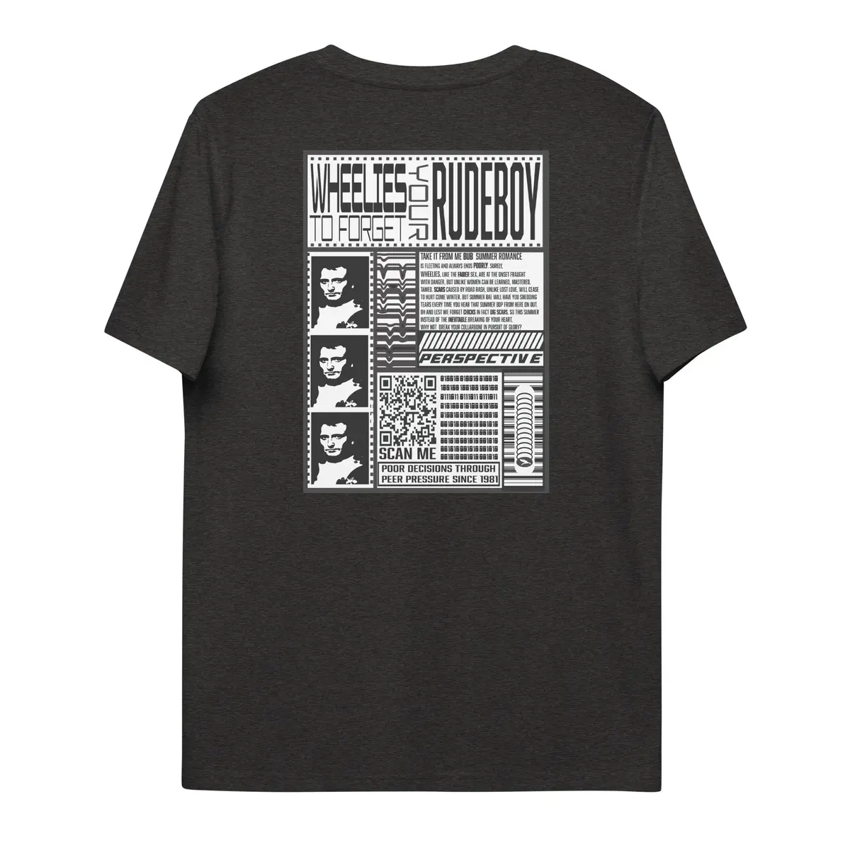 Wheelies To Forget Your Feelies 23' Unisex Organic Cotton T-Shirt 8