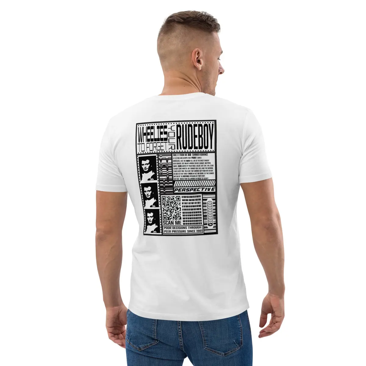 Wheelies To Forget Your Feelies 23' Unisex Organic Cotton T-Shirt 21