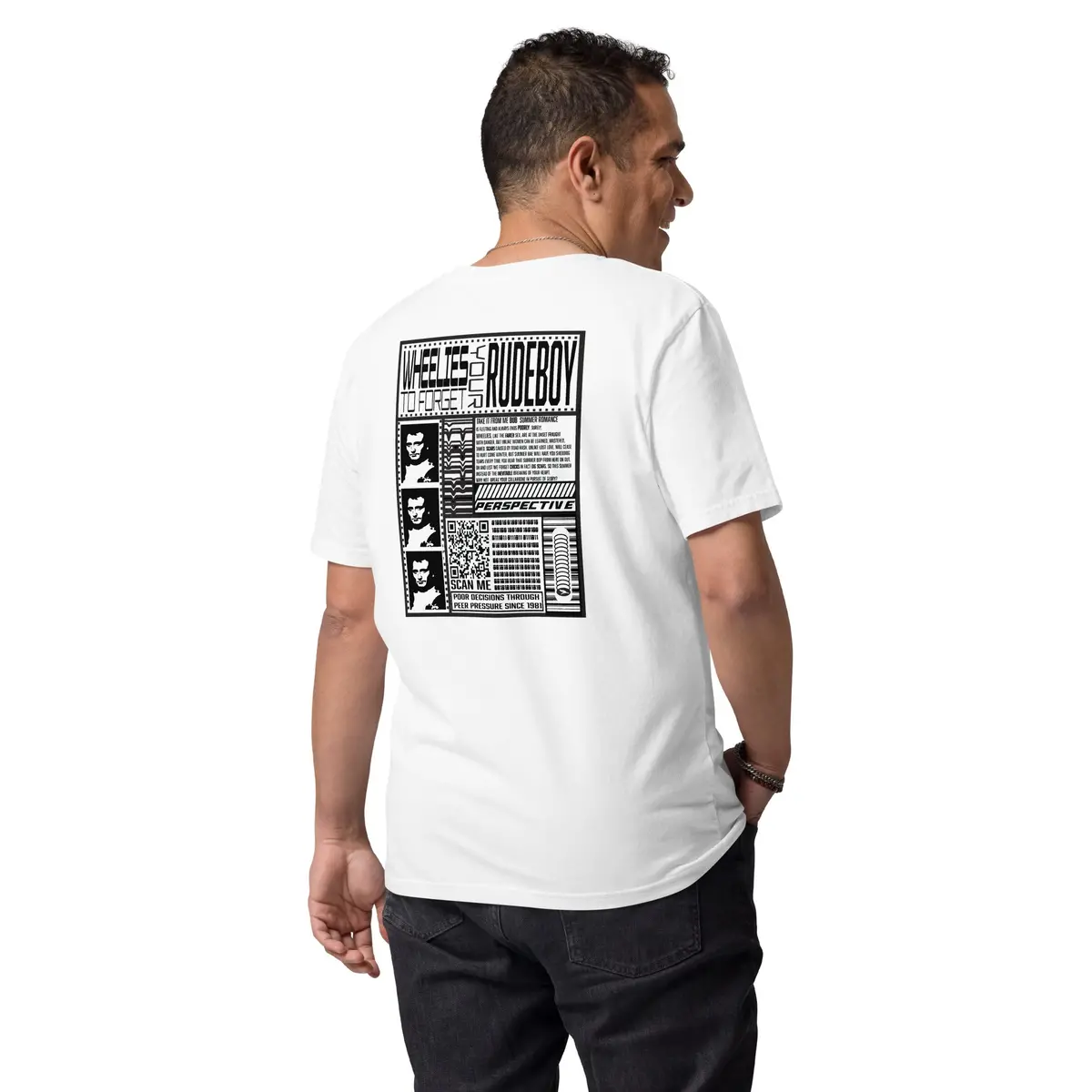 Wheelies To Forget Your Feelies 23' Unisex Organic Cotton T-Shirt 14
