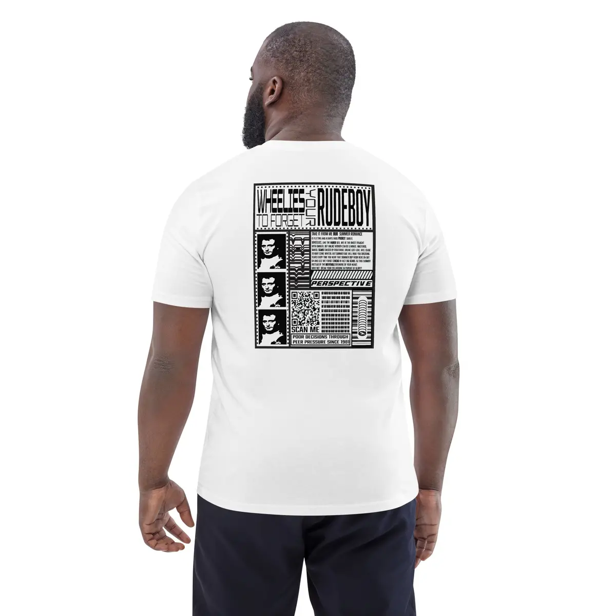 Wheelies To Forget Your Feelies 23' Unisex Organic Cotton T-Shirt 15