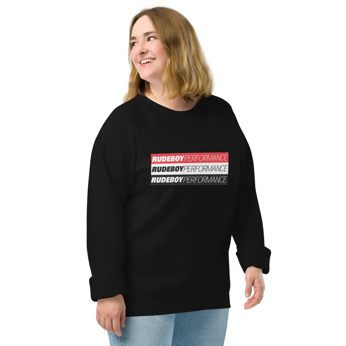 Rudeboy Perfomance Unisex Organic Raglan Sweatshirt 7