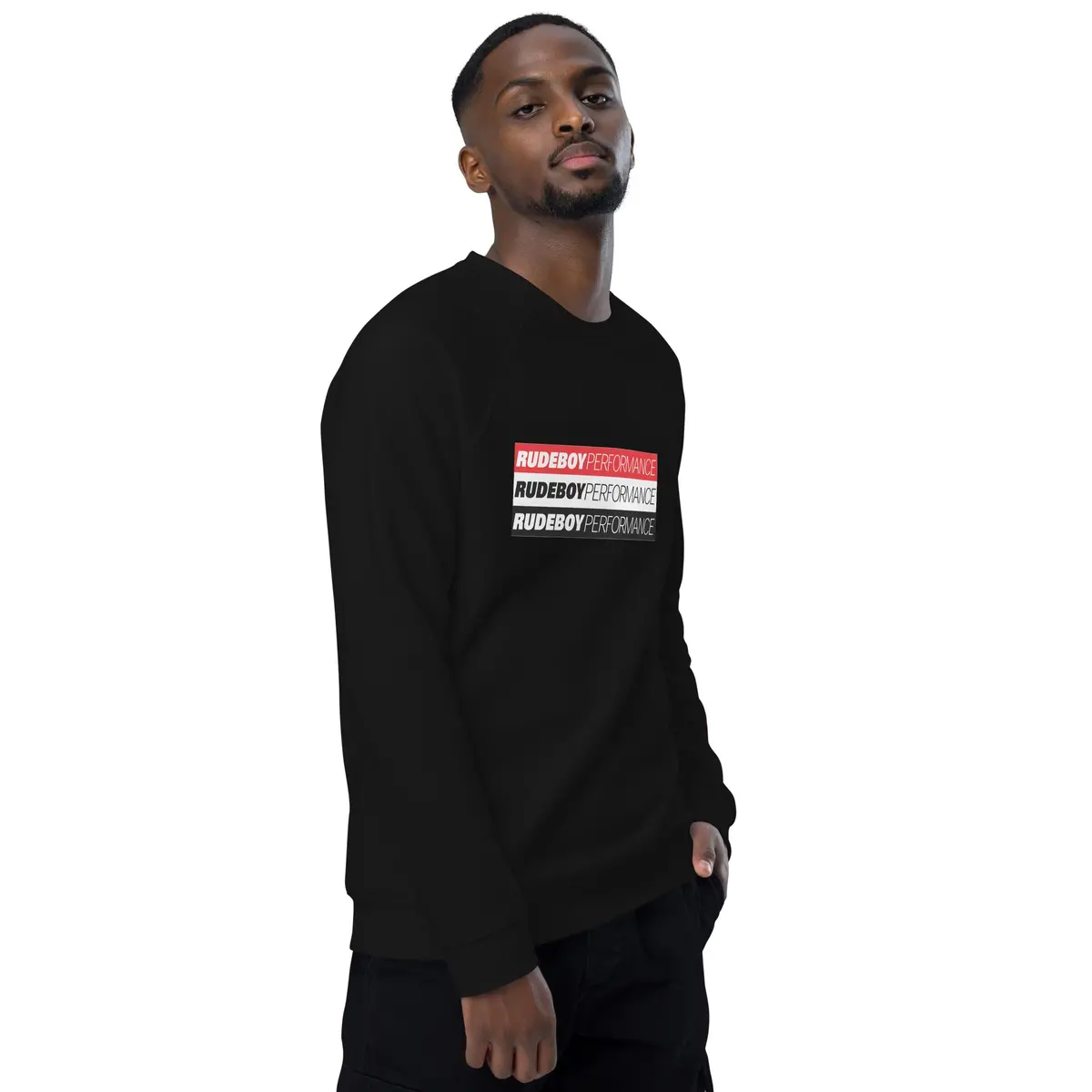 Rudeboy Perfomance Unisex Organic Raglan Sweatshirt 18