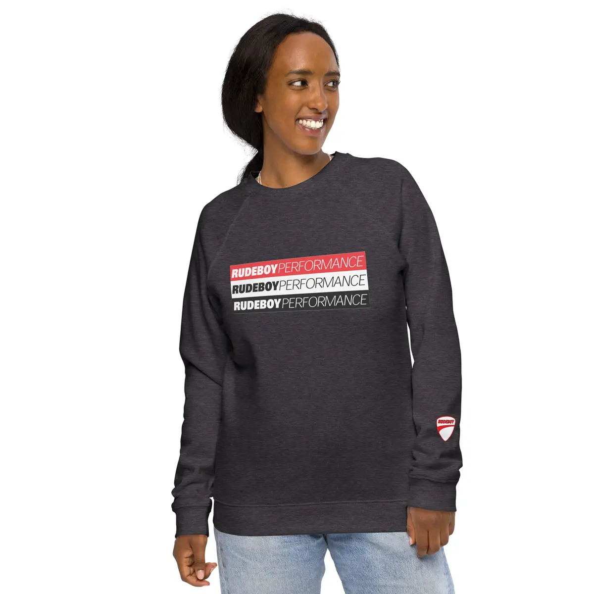 Rudeboy Perfomance Unisex Organic Raglan Sweatshirt 9