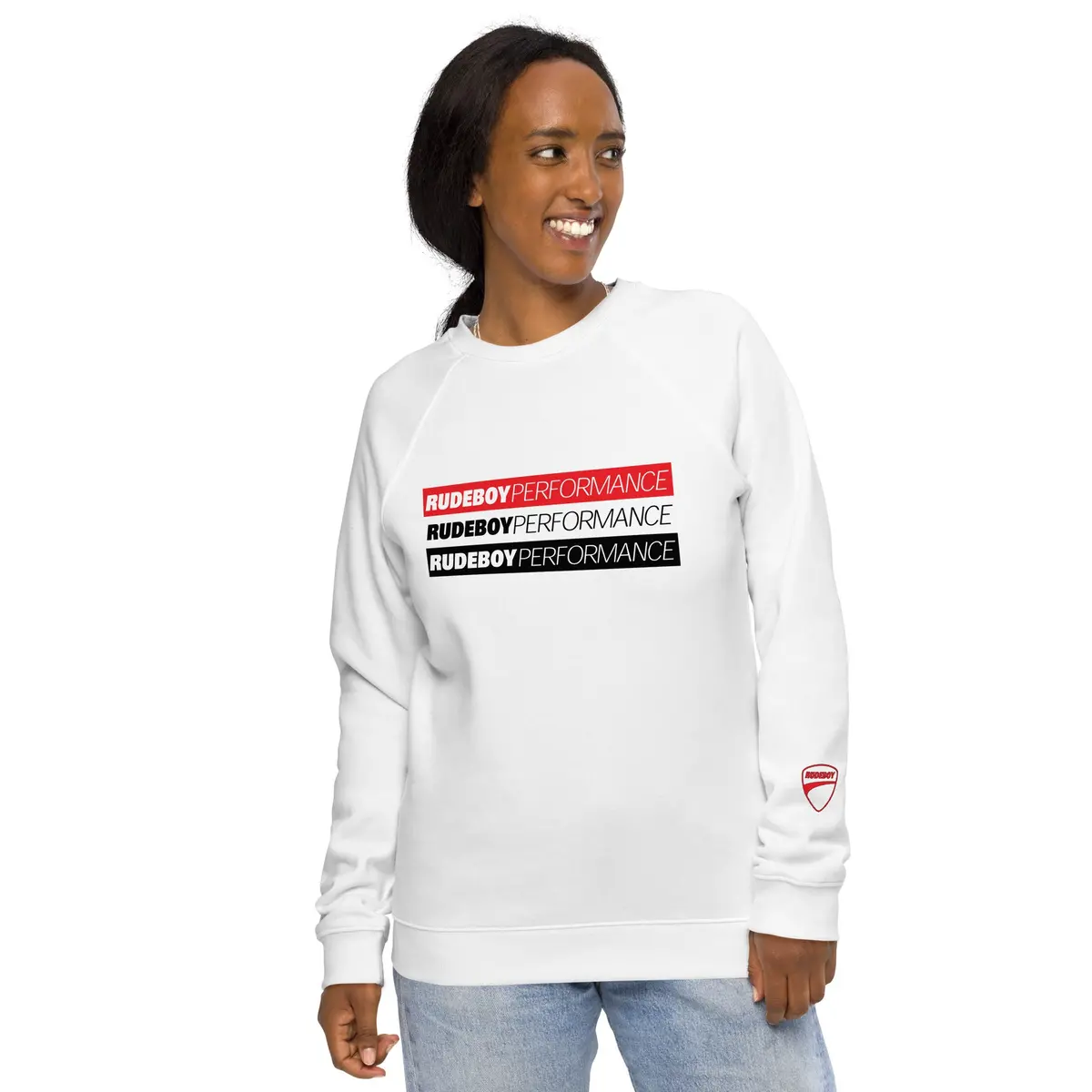 Rudeboy Perfomance Unisex Organic Raglan Sweatshirt 12