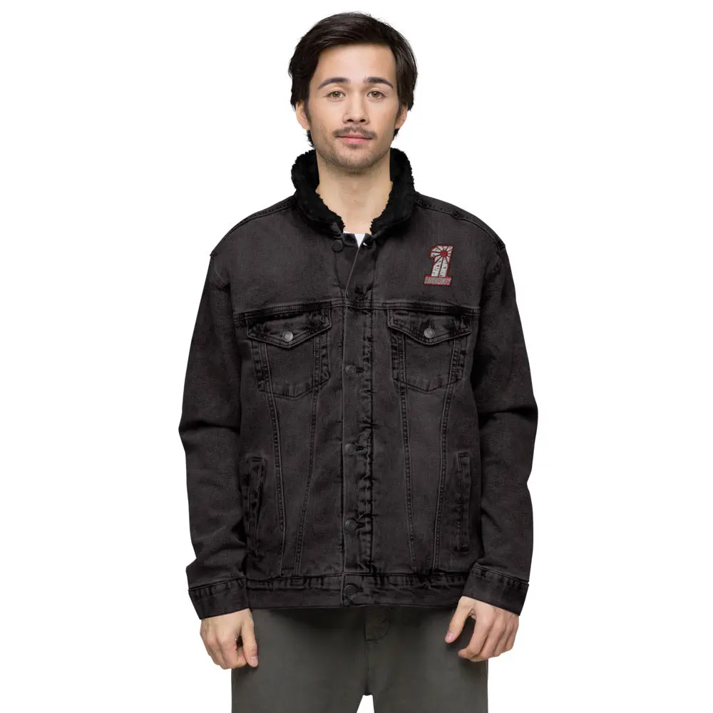 Kamikaze Unisex Denim Sherpa Jacket 1