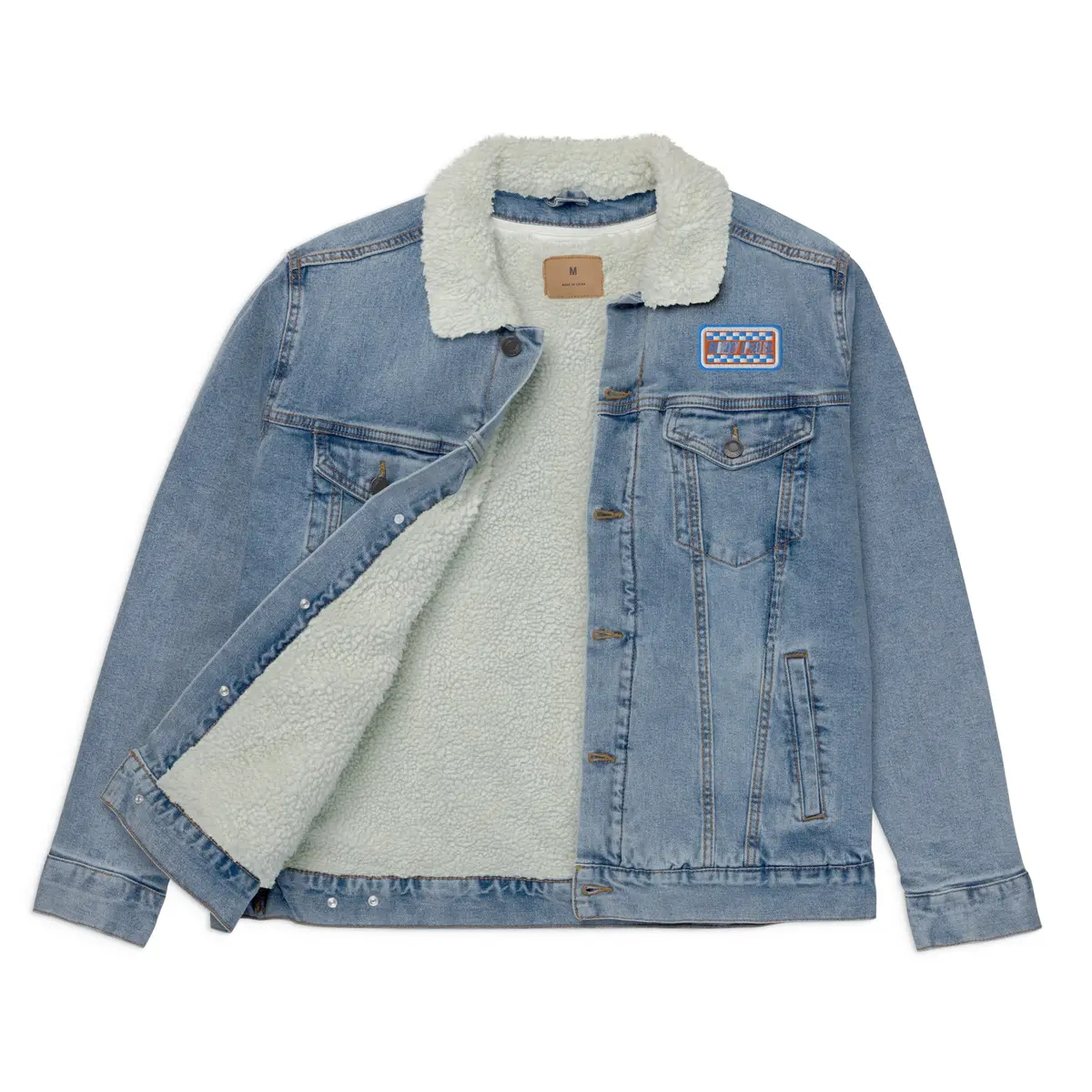 Rbc Speed Co Unisex Denim Sherpa Jacket 3