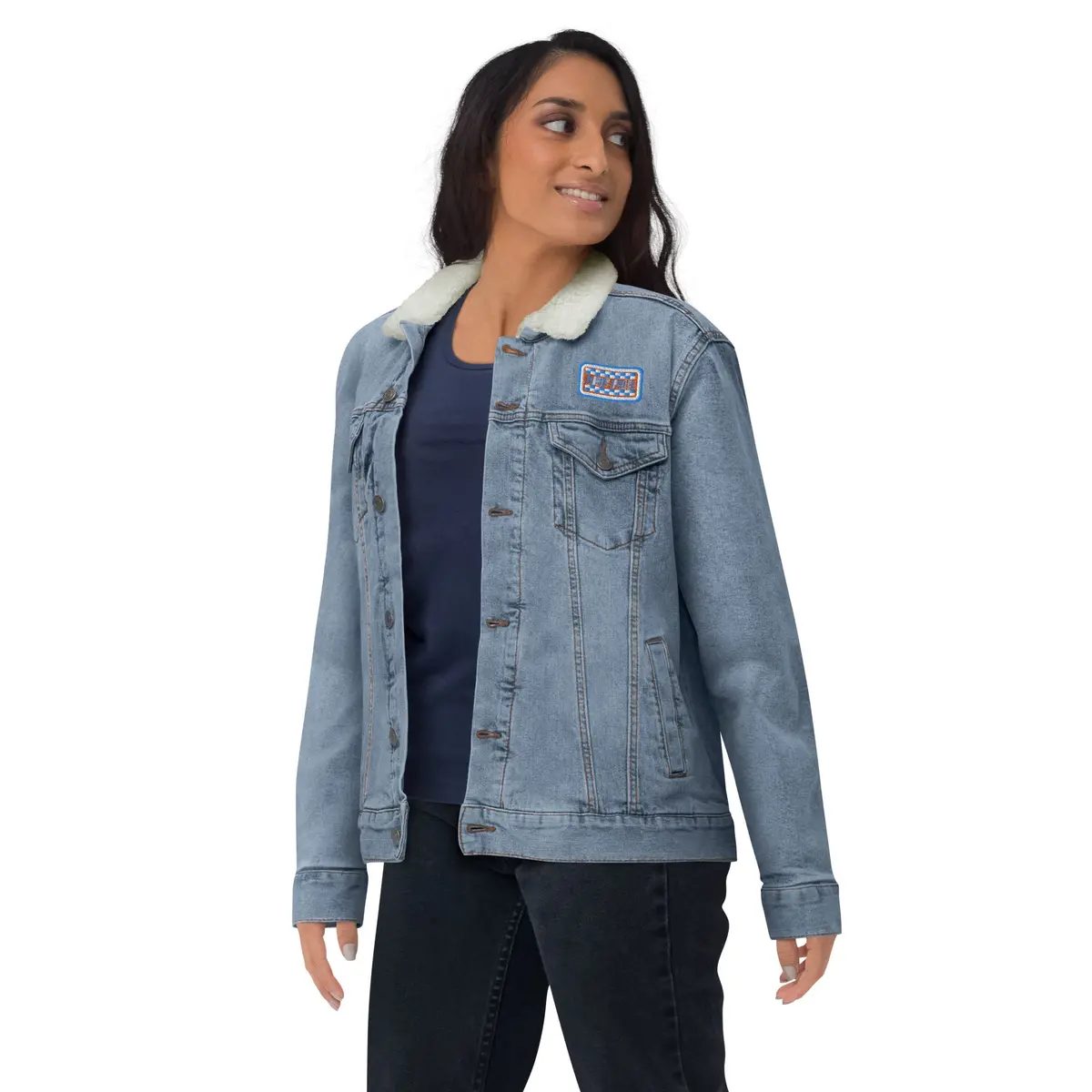 Rbc Speed Co Unisex Denim Sherpa Jacket 5
