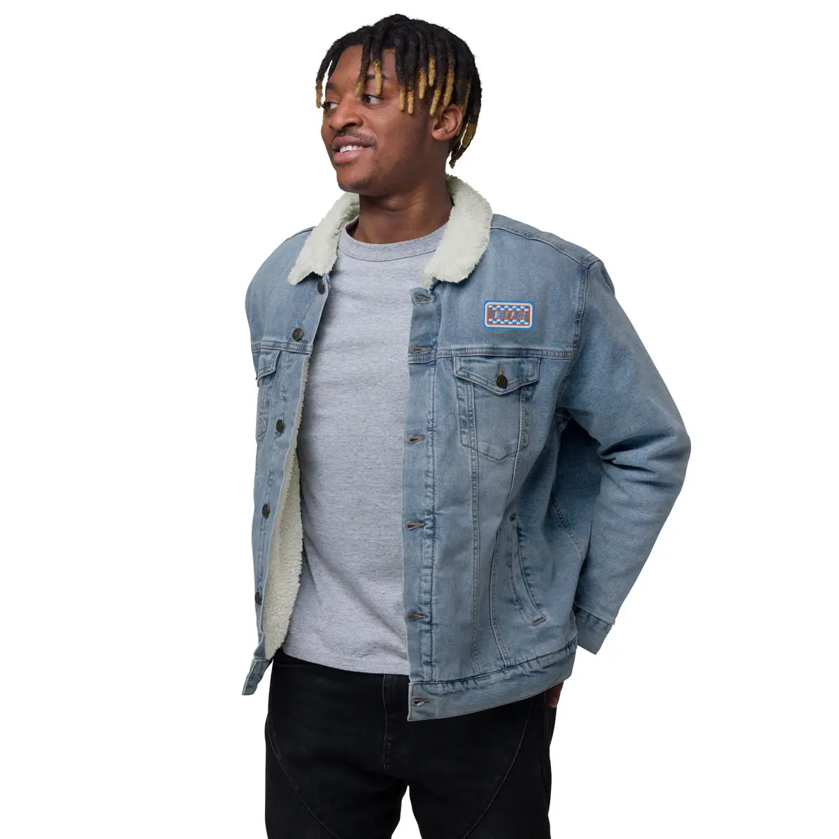 Rbc Speed Co Unisex Denim Sherpa Jacket 7