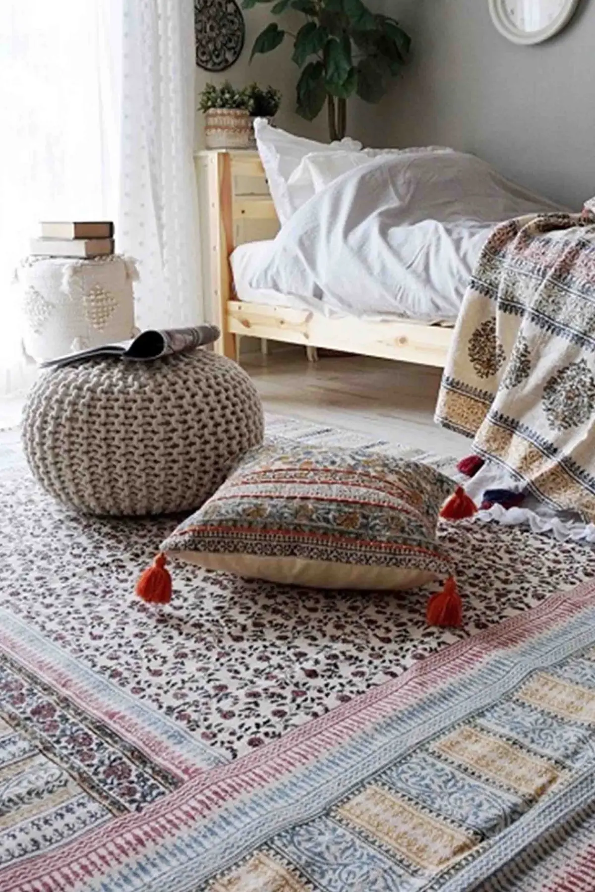 Walter - Block Printed Rug 1
