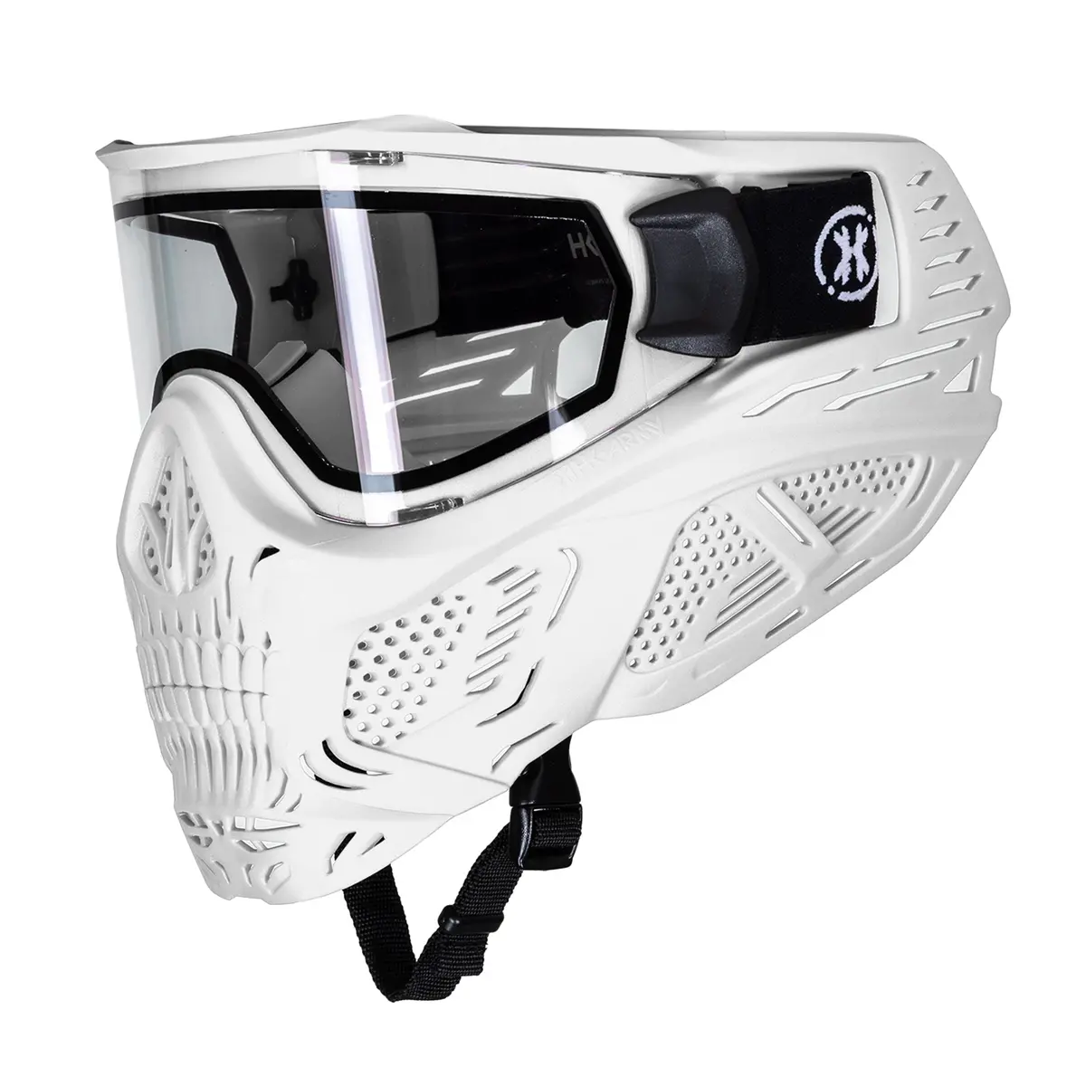Hstl® Skull Goggle - White W/ Clear Lens 1