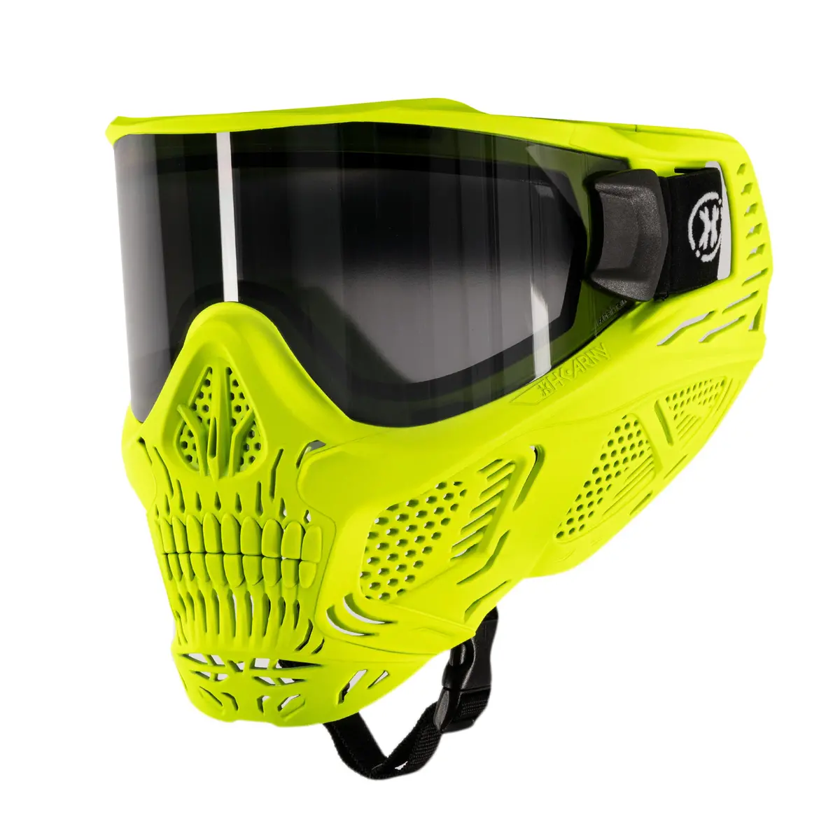 Hstl® Glowball™ Skull Goggle Neon Yellow W/ Smoke Lens 1