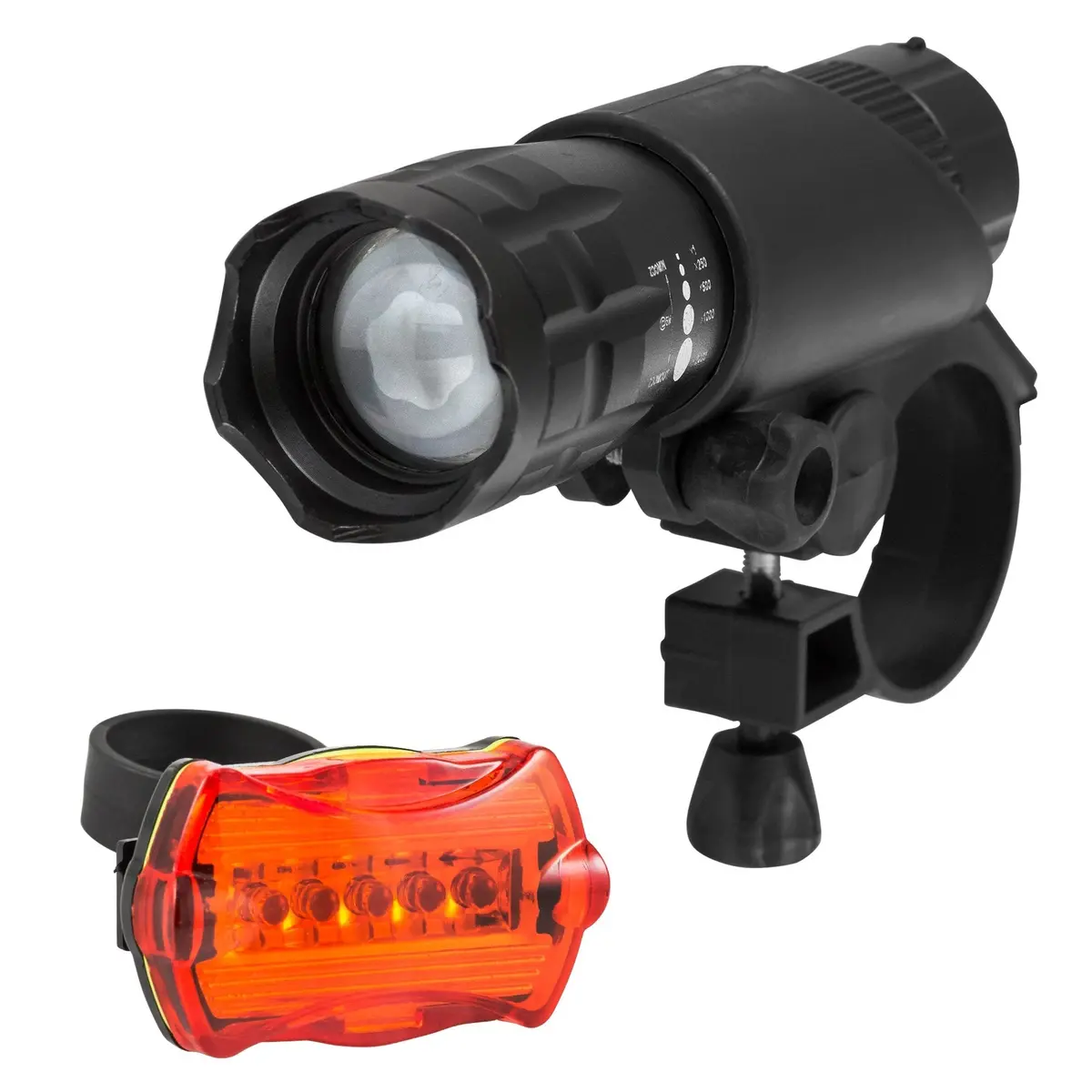 Super Lumen Bicycle Led Headlight And Taillight Combo 1
