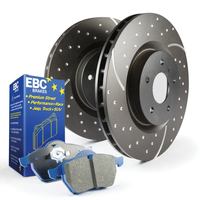 Ebc Bluestuff Street Performance Brake Pad And Gd Drilled Rotor Kit 1