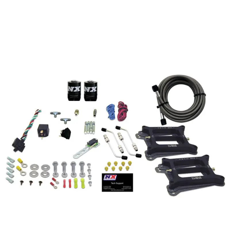 Nitrous Express Dual-Stage 4150-Style Nitrous Kit For Alcohol Or Gasoline – 100–500 Hp (No Bottle) 1