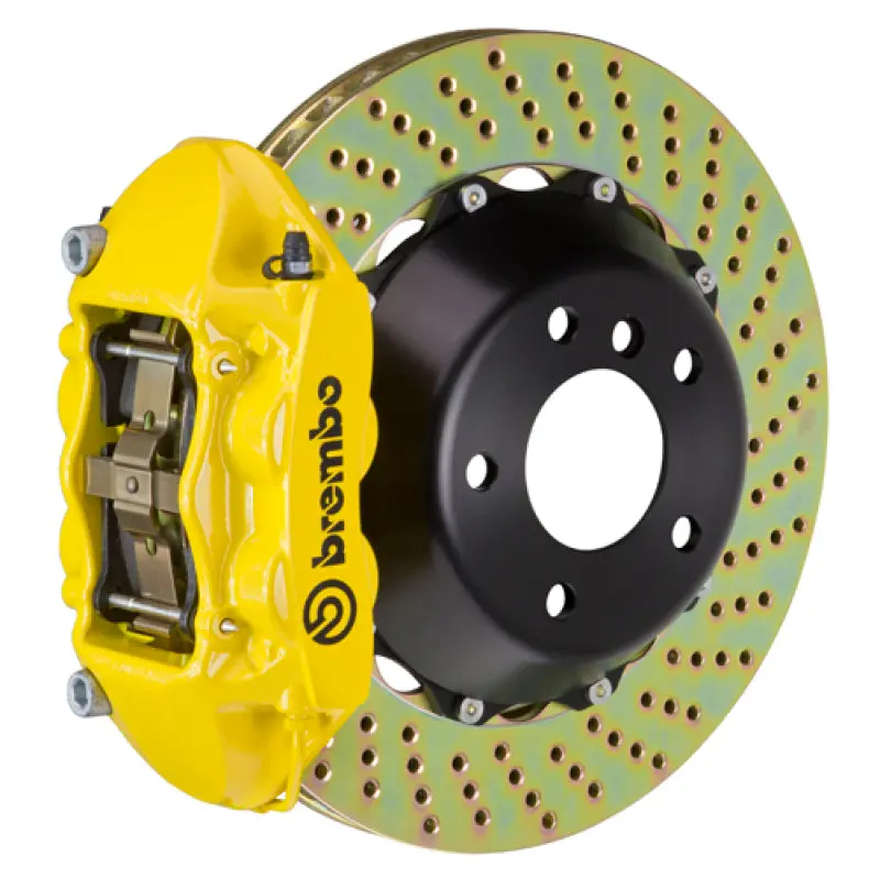 Brembo Gt Rear Big Brake Kit For 2008–2012 Maserati Quattroporte – 4-Piston Calipers, 380X28Mm Drilled 2-Piece Rotors 1