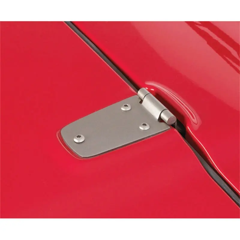 Rugged Ridge Satin Stainless Steel Hood Hinge Kit – 1998–2006 Jeep Wrangler Tj 1