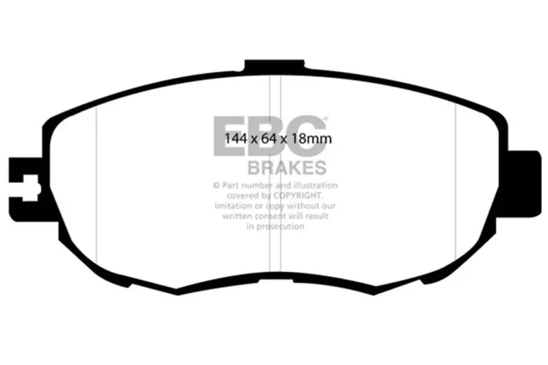 Ebc Yellowstuff Front Brake Pads For 1993–1994 Lexus Ls400 4.0L 1