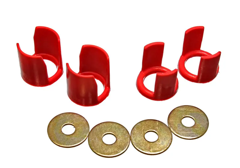 Energy Suspension Red Polyurethane Subframe Inserts – Rear Set For 1989–1994 Nissan 240Sx (S13) 1
