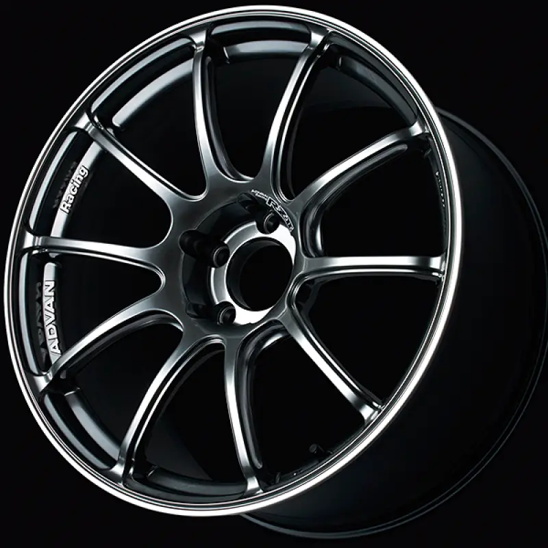 Advan Racing Rzii Forged Wheel – 18X7.5", +48Mm Offset, 5X112, 73Mm Hub Bore, Hyper Black Finish With Machined Ring 1