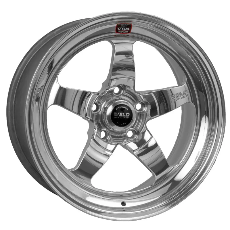 Weld S71 Forged Aluminum Wheel – 17X10 Inches, 5X4.75 Bolt Pattern, 3.8-Inch Backspace, Polished Finish (Non-Beadlock) 1