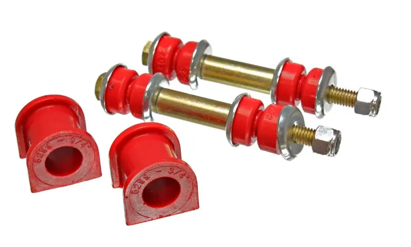 Energy Suspension Red Rear Sway Bar Bushing Kit For 1990–1996 Ford Escort & Zx2 – Includes Endlink Bushings, 3/4" Diameter 1