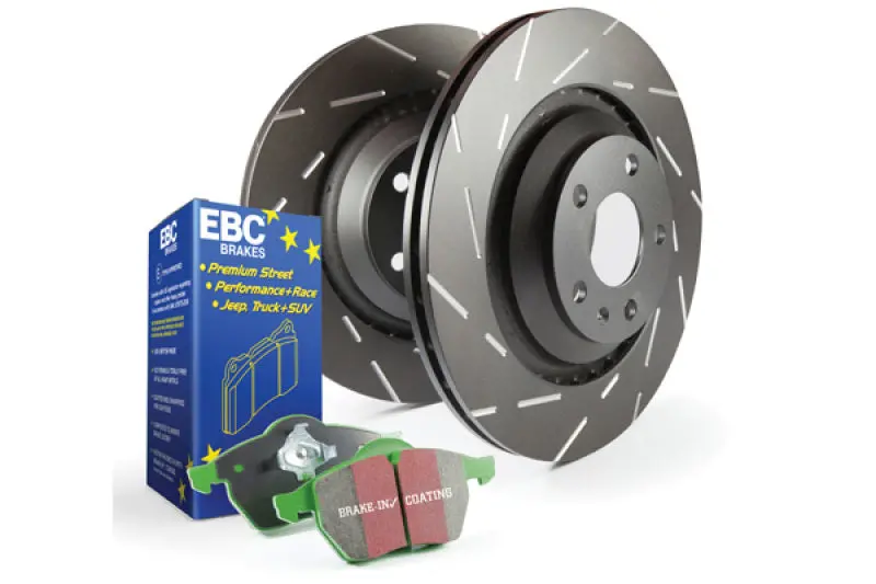 Ebc Greenstuff High-Performance Brake Pad & Usr Drilled Rotor Kit 1