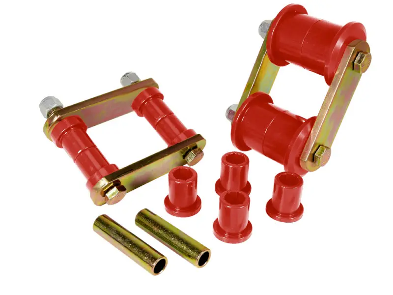 Prothane 60-74 Chrysler B & E Body Hd Spring & Shackles Bushings - Red 1