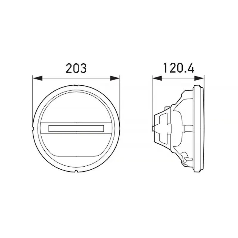 Hella Headlamp Insert – Glossy Gray Finish, Designed For Select European And Aftermarket Lighting Assemblies 2