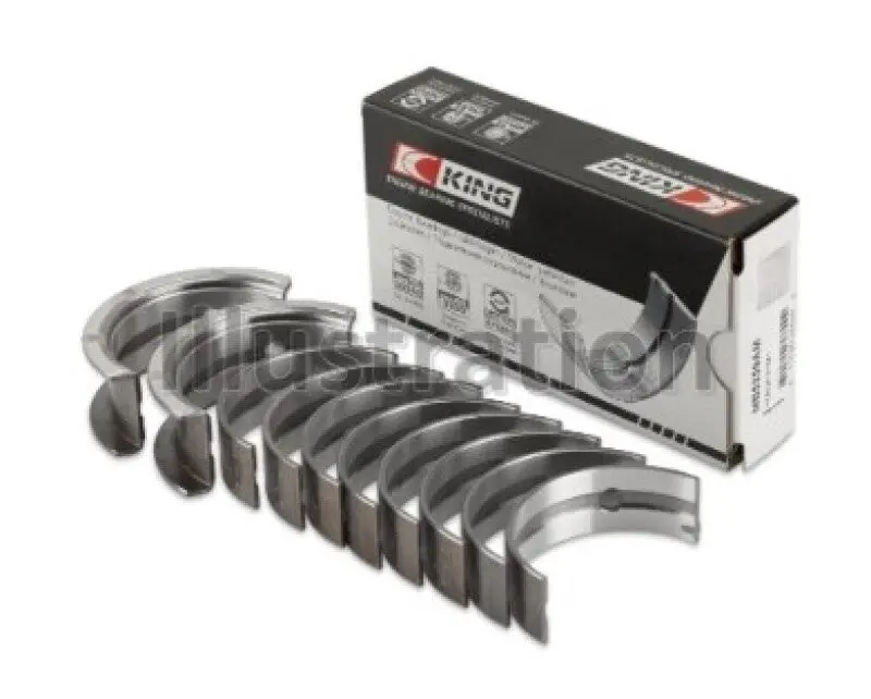 King Engine Bearings Main Bearing Set – Chevrolet 121/134Ci Inline-4, Oversize +0.25Mm (0.010″) Clearance 1