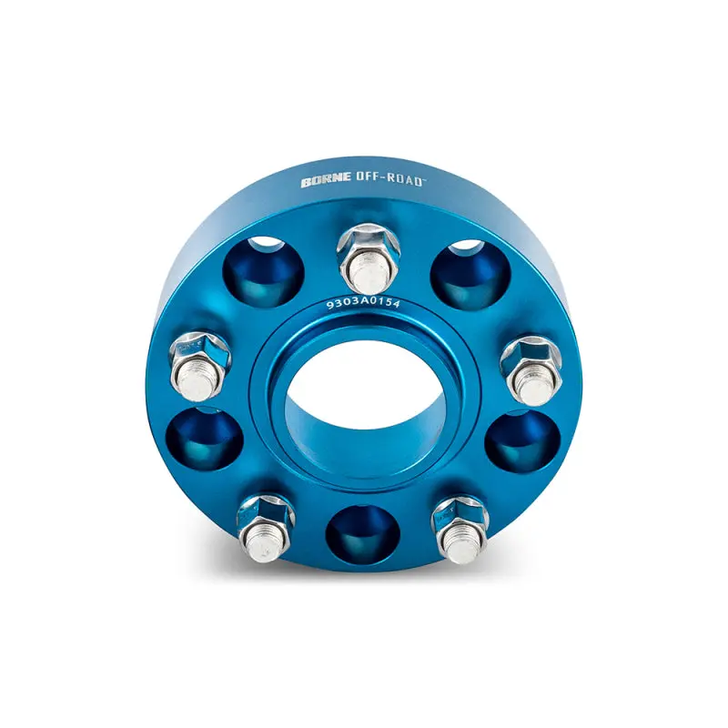 Borne Off-Road Blue Anodized Wheel Spacers – 5×127, 71.6Mm Hub Centric, 38.1Mm Thickness, M14 Thread 1