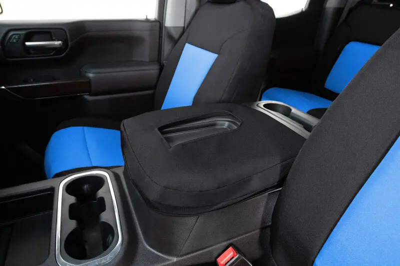 Covercraft Endura Precisionfit Second Row Seat Covers For 2021–2024 Ford Explorer – Blue/Black Custom Fit 1