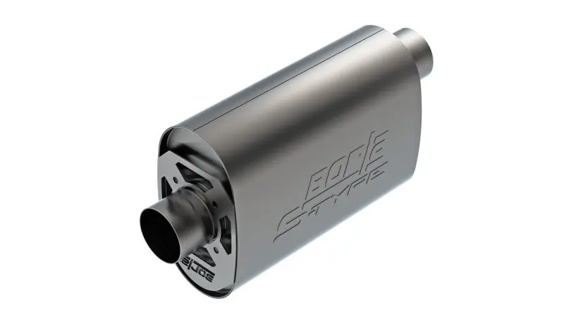 Borla S-Type Oval Muffler For Ls3 Engines – 3-Inch Offset/Center, 14" X 4.35" X 9.10" 1