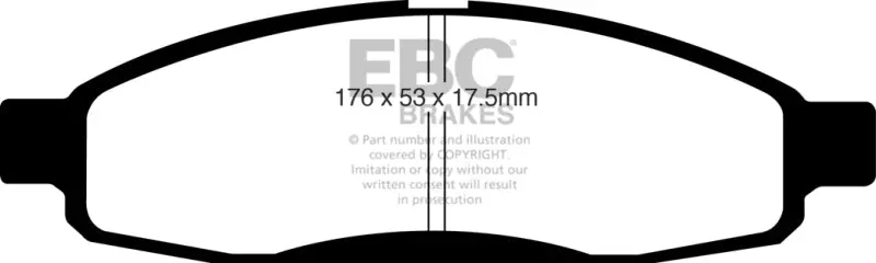 Ebc Ultimax2 Front Brake Pads For 2005–2006 Infiniti Qx56 (5.6L, Bosch-Compatible) 1
