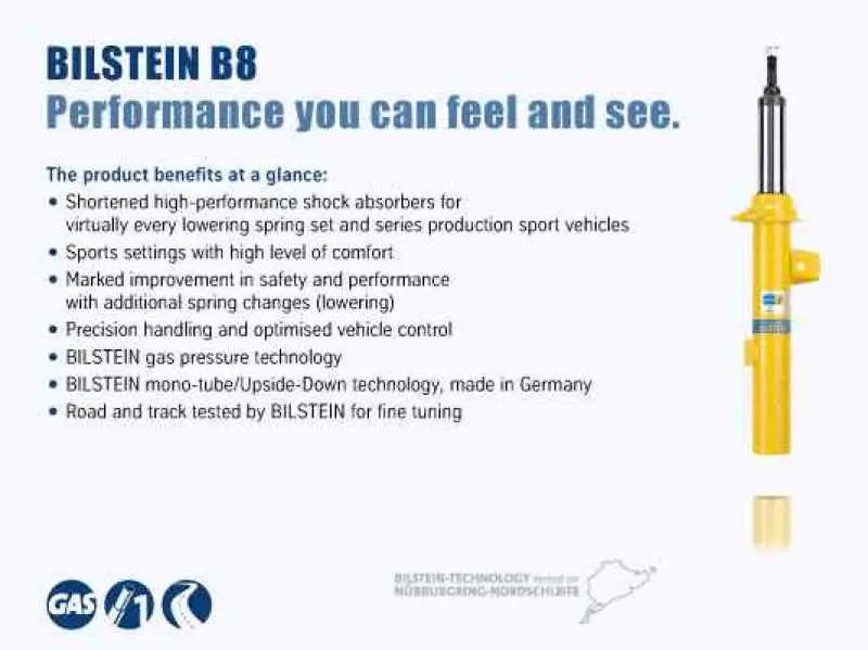 Bilstein B8 Replacement Front Right Strut Assembly For 1995 Porsche 911 Carrera 2