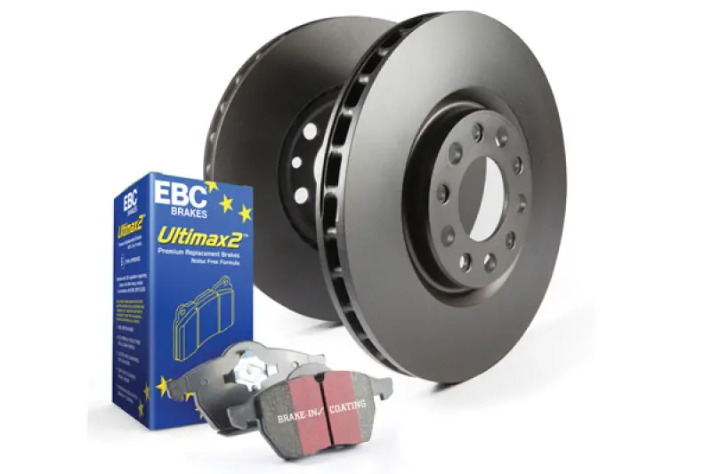 Ebc Ultimax Brake Pad And Rk Drilled & Slotted Rotor Kit 1