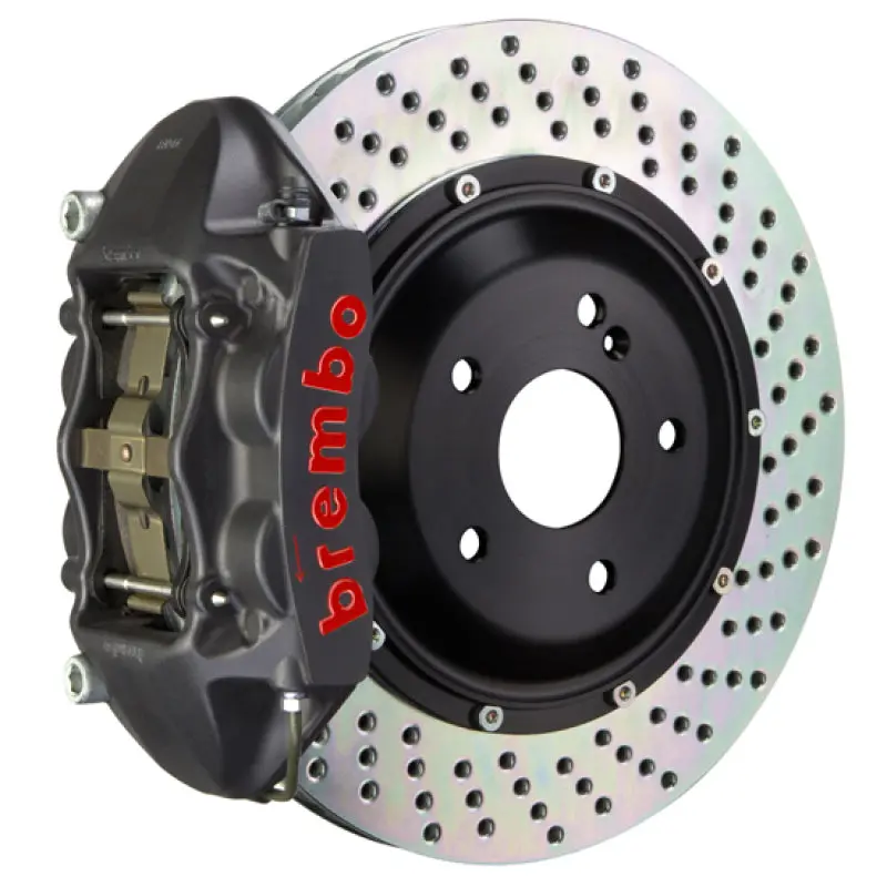 Brembo Gts Big Brake Kit For Land Rover Lr3 (2005–2008) & Range Rover Sport (2005–2013) – Rear, 4-Piston Calipers, 380X28Mm 2-Piece Drilled Rotors, Black Finish 1