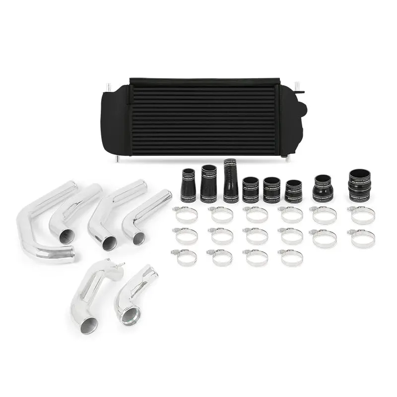 Mishimoto 15-17 Ford F-150 Ecoboost 2.7L Black Performance Intercooler Kit W/ Polished Pipes 1