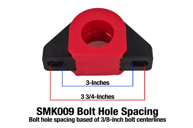 Bmr Billet Aluminum Sway Bar Mount – 1.25" Diameter, Polyurethane Bushings, Matte Black 1