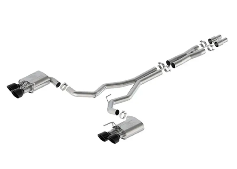 Ford Racing Extreme Active Cat-Back Exhaust For 2024 Mustang Dark Horse 5.0L – Black Tips 1