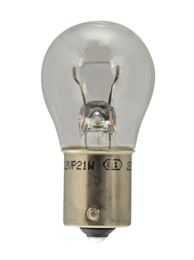Hella Ba15S Base Bulb – 12V, 21W, S8 Filament (Part #7506) 1