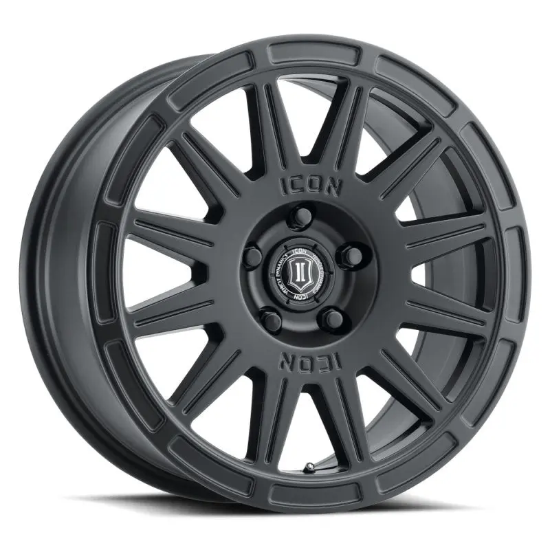 Icon Ricochet Lightweight Alloy Wheel — 17X8", 5X100, 38Mm Offset, 6" Backspace, Satin Black 1