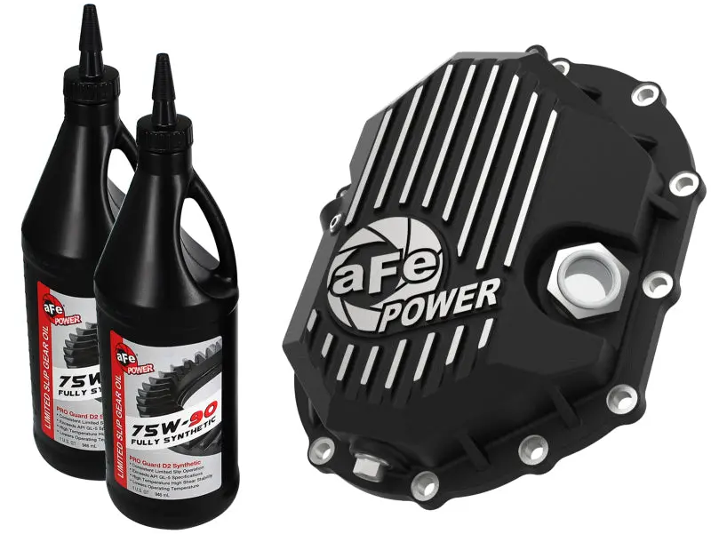 Afe Power Machined Front Differential Cover For Gm 2500/3500 (2011–2018) – Aam 9.25 Axle, Includes 2 Quarts 75W-90 Gear Oil 1