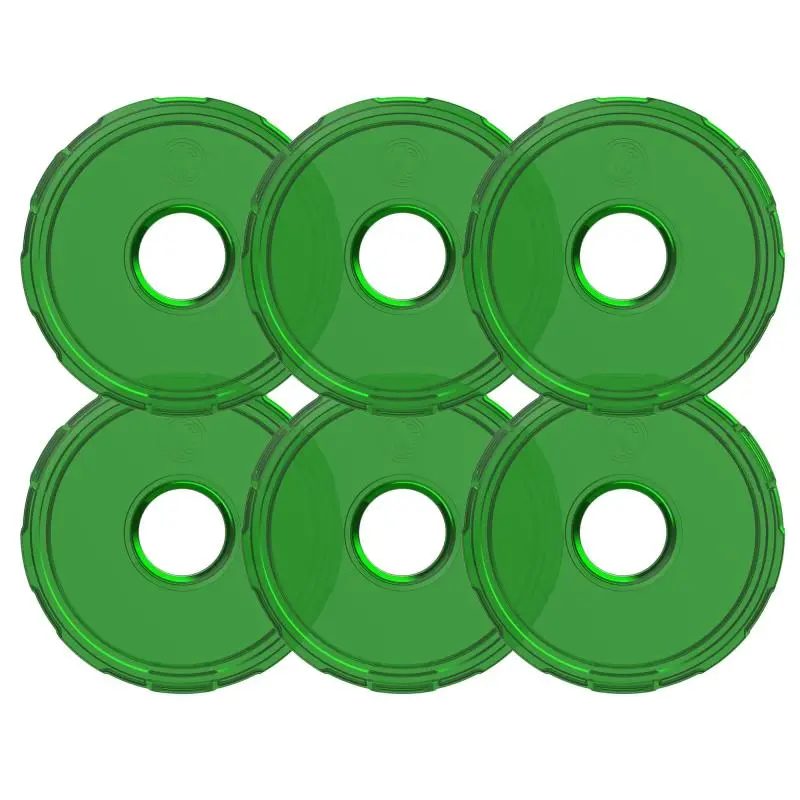 Kc Hilites Cyclone V2 Led Replacement Lens – Green, 6-Pack 1