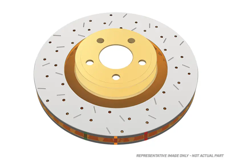 Dba 4000Xs Cross-Drilled & Slotted Rear Brake Rotors For 1994–2001 Nissan 200Sx/Silvia 1