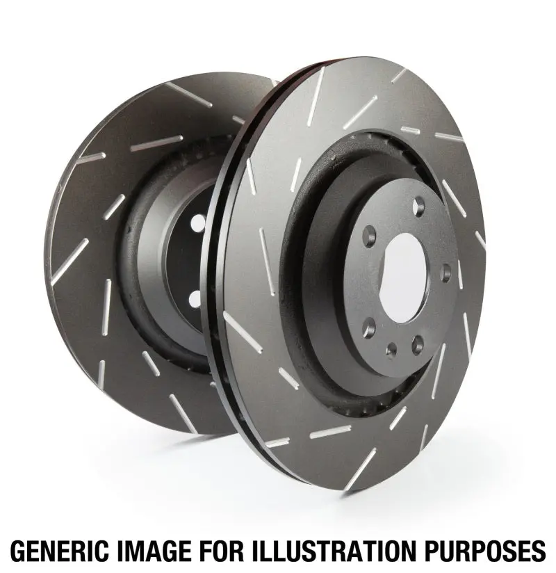 Ebc Usr Slotted Front Brake Rotors For 2015+ Chrysler 200 (2.4L Engine) 1