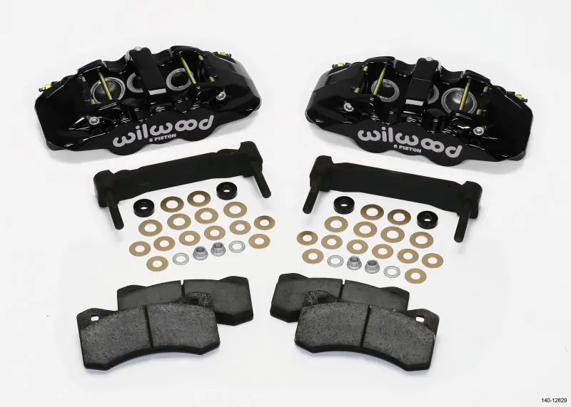 Wilwood Aero6 Front Brake Caliper & Mounting Bracket Kit – Black Finish, Compatible With 1997–2013 C5/C6 Corvette Oem Hd Or Z51 Rotors 1