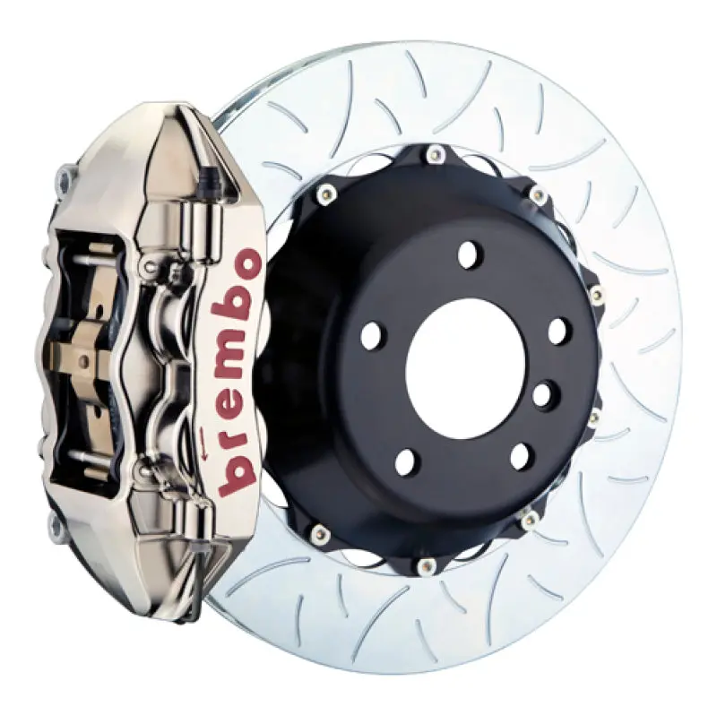 Brembo Gtr Rear Big Brake Kit For 2006–2010 Bmw M5/M6 – 4-Piston Calipers, 380×28Mm Two-Piece Slotted Rotors (Nickel-Plated) 1