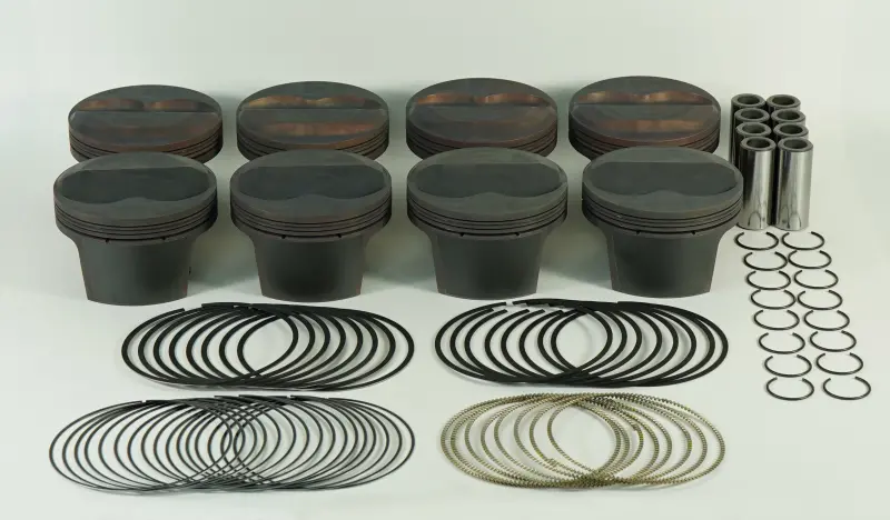Mahle Ms Forged Piston Set – Sbc 362Ci, 4.06" Bore, 3.48"/3.5" Stroke, 6" Rods, 13:1 Compression Ratio 2