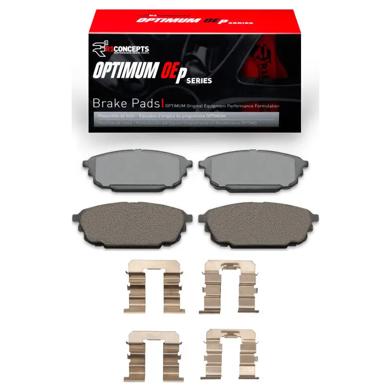 R1 Optimum Oe Rear Brake Pad & Hardware Kit For 2001–2003 Mazda Protege5 1