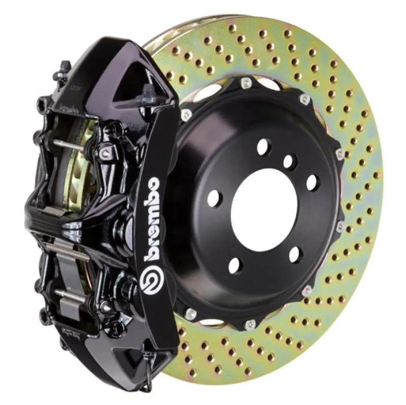 Brembo Gt Big Brake Kit For 2003–2008 Mercedes-Benz Sl500 – Front, 6-Piston Calipers, 355X32Mm Drilled Two-Piece Rotors 1